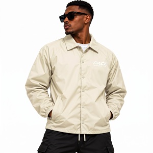 <b>mens</b> dark <b>grey</b> coach jacket waterproof breathable nylon snap up spread collar loose fit rain shell <b>overcoat</b> track wind breaker - Product Image 5