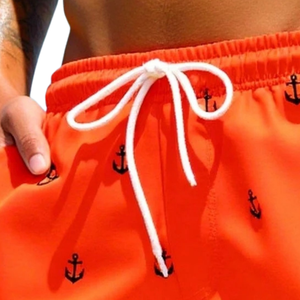 Shorts de bain imprimés pour hommes, séchage rapide, respirants, taille élastique avec cordon de serrage, coupe décontractée, pour sports nautiques et vacances d'été - Product Image 4