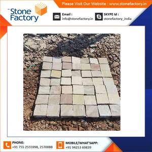 Natural Kota <b>White</b> Cobble Sandstone Paving <b>Stones</b> <b>for</b> <b>Garden</b> Pathways Landscaping and Outdoor Projects - Product Image 6