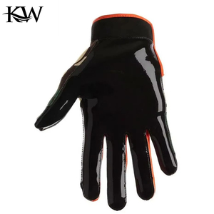 Gripey Best Quality Polyester Spandex Pu American Football <b>Gloves</b> Sublimated Finger Camo Print Design Custom Logo Breathable - Product Image 5