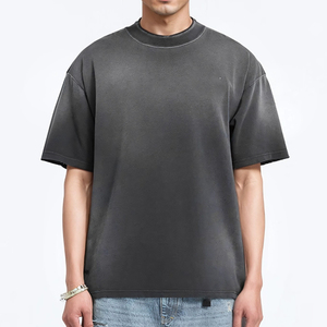 เสื้อยืดผู้ชายสีดำ สตรีทแวร์ ผ้าฝ้าย 100% คอกลม แขนสั้น ทรงหลวม สไตล์ลำลอง แฟชั่น ไม่เป็นขุย - Product Image 3