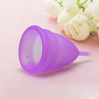 Copa Menstrual de Silicona de Grado Natural de Marca Privada OEM, Reutilizable, Suave, Ecológica, para la Higiene Femenina