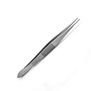 Pinzas Oftálmicas Rectas Dentadas de Fijación, Pequeñas, de Acero Inoxidable, Instrumentos Quirúrgicos Médicos para Cirugía Ocular, Retina, Córnea, Cataratas - Product Image 1
