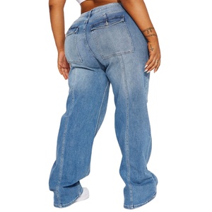 Pantalon cargo décontracté pour femme, taille mi-haute, 100 % coton, anti-boulochage, taille élastique, longueur intégrale – Grande Vente - Product Image 4