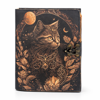 Livre de sorts vierge, Grimoire vintage, Papier fait main à bords festonnés, Fournitures de sorcellerie, Magie des ombres, Chat sorcier, Wiccan, Pagan, Cadeau