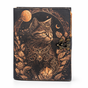 Blank Spell <b>Book</b> of Shadows Magic Witch Cat of Witchcraft Supplies Vintage Grimoire Wiccan Pagan Handmade Deckle Edge Paper - Product Image 3