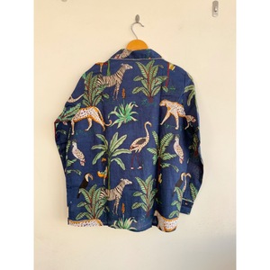 Pijama de Algodón Premium para Mujer con Estampado Animal Estilo Safari |   Pijama de Manga Larga |   Bata Suave y Transpirable de 1 Pieza, Lavable a Máquina - Product Image 3