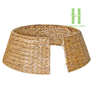 Falda de árbol de Navidad Bohemia Falda de árbol de Navidad tejida para sala de estar Collar de mimbre para árbol de Navidad OEM en Vietnam - Product Image 2