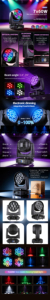 Luz móvil con zoom de 7x60W para espectáculos en escenarios de fiestas - Product Image 6