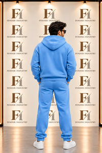 Ensemble de survêtement personnalisé pour homme en polaire avec sweat à capuche zippé et pantalon de jogging imprimé lettres, style streetwear, deux pièces, respectueux de l'environnement - Product Image 6