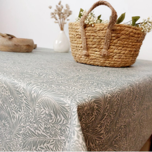 Mantel, cubierta de mesa de tela de algodón con estampado Floral de bloque de mano indio turquesa, tela francesa, mesa, hogar y vida, cocina - Product Image 5