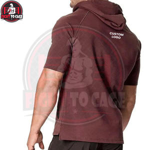 Oferta Especial: Sudaderas con Capucha de Manga Corta para Gimnasio, Entrenamiento, Culturismo, Ajuste Ceñido, Térmicas, Precio al por Mayor, Hechas a Medida - Product Image 3