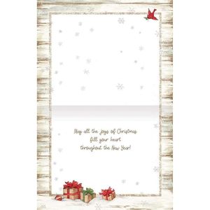 Tarjetas de felicitación navideñas en caja con diseño de bosque de pino - Product Image 2