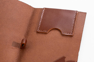 Classy Genuine Leather Heavy Duty Restaurant Bill Holder Custom Brand Logo Luxury Guest Check Presenter Waiter Order Tray - Product Image 3