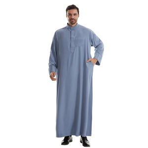 Custom Logo Luxury <b>Men</b> <b>Thobe</b> – Bespoke Embroidered Dishdasha for Private Label Brands - Product Image 2