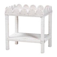Table d'appoint en rotin naturel style bohème pour salon, tabouret d'appoint, table basse, provenance usine Vietnam