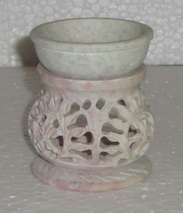 Handmade Natural Soapstone Carving Aroma <b>Oil</b> <b>Burner</b> With Fine Finished For Home And Hotel Decoration Purpose In Bulk Quantity - Product Image 6