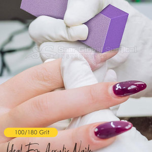 Bloque pulidor de uñas profesional ligero de EVA y acero inoxidable con agarre cómodo y múltiples lados para suavizar y dar forma - Product Image 4