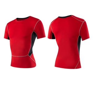2026 Custom Logo Spandex <b>Polyester</b> <b>T</b> <b>Shirt</b> Compression Breathable Athletic Gym Men's <b>T</b>-<b>Shirts</b> Quick Dry Sport <b>T</b> <b>Shirt</b> for Men - Product Image 4