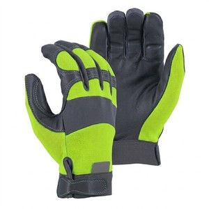 Gants de travail de haute performance à paume en cuir synthétique, dos en Spandex, doigts renforcés, pour le marché américain - Product Image 5