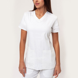 Uniformes de Enfermera de Verano para Mujer, Elegantes y Ecológicos, de Algodón, Uniformes Médicos, Blusas y Pantalones para Clínicas y Hospitales, Personalizados - Product Image 1