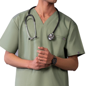 New Latest Design 2025 Durable and Comfortable OEM Medical Regular <b>Scrub</b> Men <b>Scrubs</b> Comfortable Jogger <b>Scrubs</b> <b>Set</b> for Men's - Product Image 1