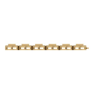 Cadenas Cubanas de Oro de 10 Quilates de 20 Pulgadas (9mm/10mm/12mm/14mm) con Diamantes Baguette Cultivados en Laboratorio, Material de Oro Amarillo/Blanco/Rosa y Plata - Product Image 3