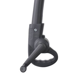 Grande Ombrellone da Giardino a Sbalzo in Acciaio Color Tortora con Base, in Poliestere Premium - Product Image 6