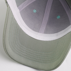 Casquette de baseball 6 panneaux en coton/polyester éponge brodée en 3D, bicolore, ajustable, style sportif, vente en gros - Product Image 5