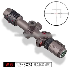 กล้องเล็ง WG 1.2-6X24 IRAI LPVO แบบ Quick Sight พร้อมระดับน้ำฟองอากาศ ไฟเรืองแสงสีแดง ซูม 4 เท่า สำหรับส่องชม - Product Image 3