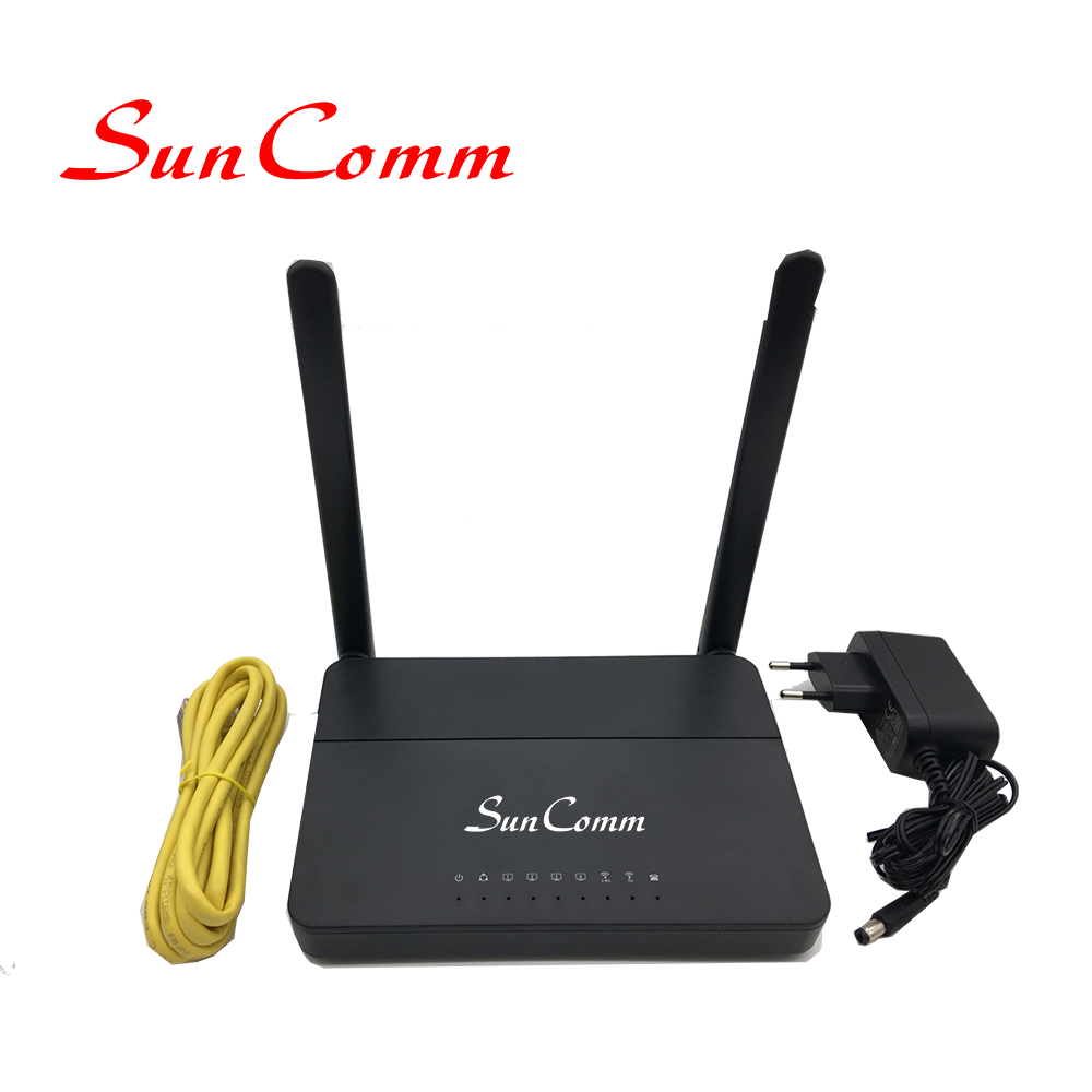 SunComm-adaptador inalámbrico SC-2906-1S de largo alcance, WIFI, ATA, VoIP, con puerto FXS, 1WAN, 4LAN, WIFI, 2,4 GHz y 5G