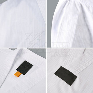 Uniforme Clásico de Taekwondo para Hombre, Suave, con Costuras Reforzadas, Logotipo Frontal Personalizable, para Entrenamiento Escolar y de Club - Product Image 3
