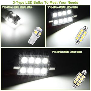 14pcs T10 41mm Festoon LED Light Bulbs 6000K White for Interior Dome Map License <b>Plate</b> Trunk <b>Side</b> & Positioning Lights - Product Image 3