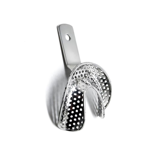 Bandeja de Impresión Dental Perforada de Acero Inoxidable Azicon, Bandeja de Impresión Dental Autoclavable para Mandíbula Superior e Inferior - Product Image 3