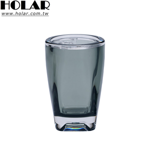 [Holar] Taiwan Made Modern Transparent <b>Black</b> 3 Slots High Quality Plastic Toothbrush Stand with Heavy Base - Product Image 1