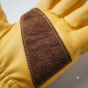 Heavy Duty Leather Work <b>Gloves</b> with Abrasion Resistance and Anti-Slip Palm for General Purpose Use - Product Image 5