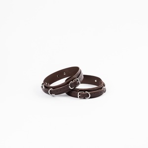 Manchettes de cuisse tendance en cuir véritable, harnais de jambe réglable, accessoires de bondage gothique, anneau de jambe OEM RTTS-0100 - Product Image 1