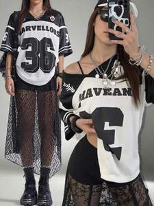 เสื้อฟุตบอลแขนสั้นทรงโอเวอร์ไซส์สำหรับทุกเพศ ขายดีประจำปี 2026 รับสกรีนโลโก้แบบซับลิเมชั่น เสื้อยืดผู้ชายขายส่ง - Product Image 3