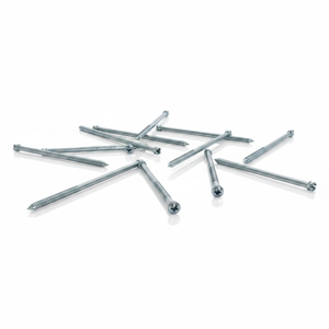 Tornillos parciales de cabeza ranurada de acero al carbono con doble extremo zincado, grado industrial PDC, pulgadas/métricos, para madera, Clase 4.8 6.8 - Product Image 5