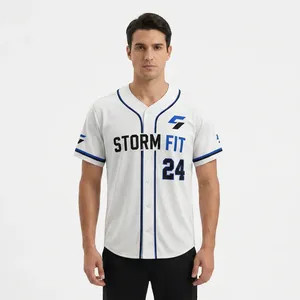 Camiseta de Béisbol Personalizada para Hombre, Manga Corta, Sublimada, Absorbente de Humedad, Antibacteriana, Corte Regular, para Todas las Temporadas, Ropa de Equipo - Product Image 3