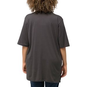 เสื้อยืดคอวีไซส์ใหญ่พิเศษสำหรับผู้หญิง ขายส่ง รับผลิตตามแบบ OEM ODM สีพื้น สวมใส่สบาย - Product Image 2
