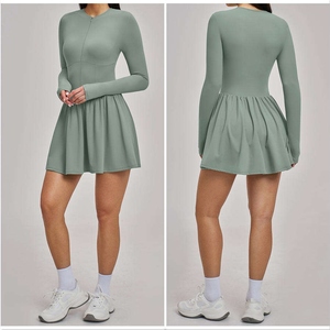 Women Breathable Sports Wear Yoga Outfit Outdoor Badminton Jersey Pickleball Tennis <b>Skirt</b> Set Quick Dry Fitness Activewear - Product Image 3