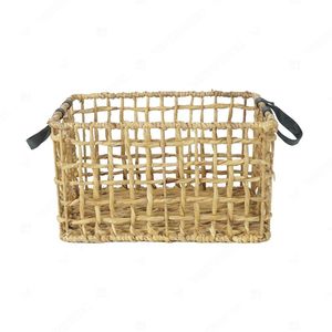 ตะกร้า PU เก็บของผักตบชวาแบบเปิดโล่งผลิตภัณฑ์จัดระเบียบบ้าน - Product Image 3