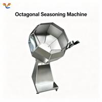 Machine à assaisonnement octogonale, mélangeur à tambour automatique pour le traitement de l'assaisonnement des chips et des noix