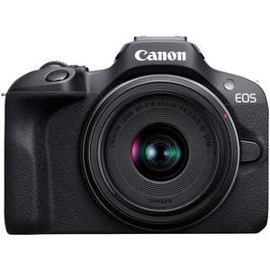 Appareil photo hybride Canon EOS R100 de qualité avec objectif 18-45 mm - Product Image 1