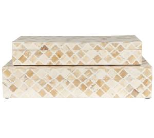 High Quality Handmade Tile Pattern Bone Inlay Box Bone Decorative Jewelry & Keepsake <b>Storage</b> Organizer Box for Home Decor - Product Image 5