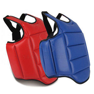Gilet de protection en cuir pour le corps, haute performance, pour entraînement sportif, fitness, boxe, arts martiaux, sparring, absorption des chocs - Product Image 2