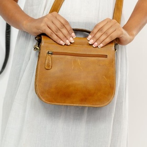 Nouveau sac à bandoulière en cuir véritable fait à la main pour femmes sac à main en cuir de vachette occidental minimaliste sacs à poignée supérieure - Product Image 4