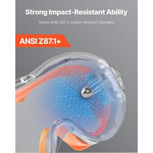 Occhiali di sicurezza tattici ANSI Z87.1 regolabili occhiali Anti-appannamento sopra gli occhiali - Product Image 2