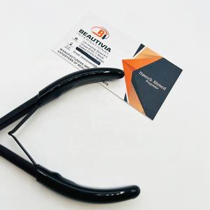 Vente chaude Noir Mat Micro Perles Presse Pince Logo Personnalisé Outils D'extension De Cheveux En Acier Durable Pince À Cheveux À Maintien Fort - Product Image 4